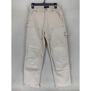 Represent Carpenter Double Knee Pants Tan Workwear Utility Style Mens Size Small